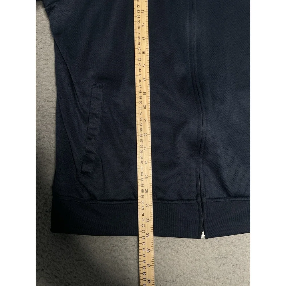 Vintage Y2K‎ Nike Jacket Mens XL Navy Blue Mesh Full Zip Warm Up Track